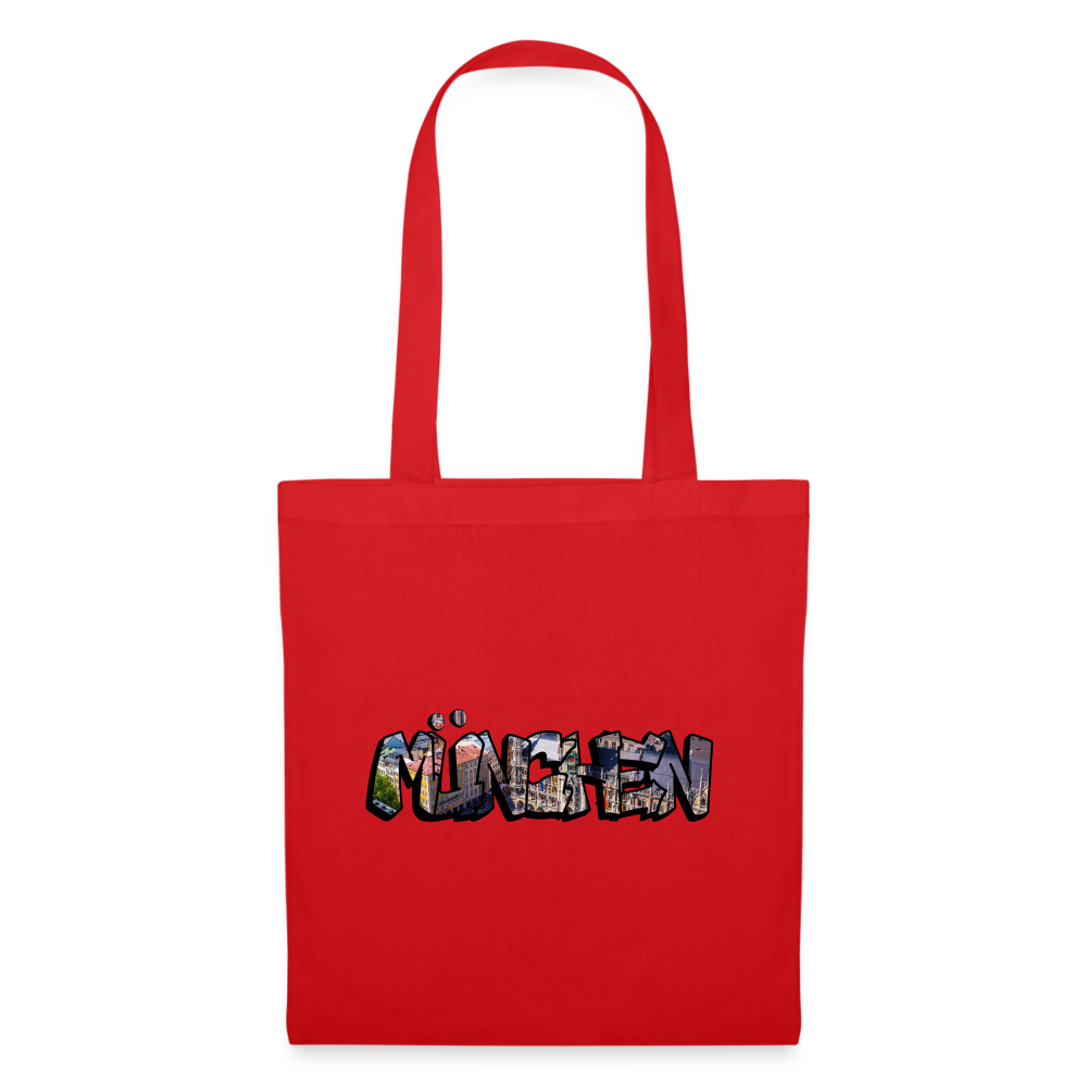 Tote Bag München "Graffiti" - Rot