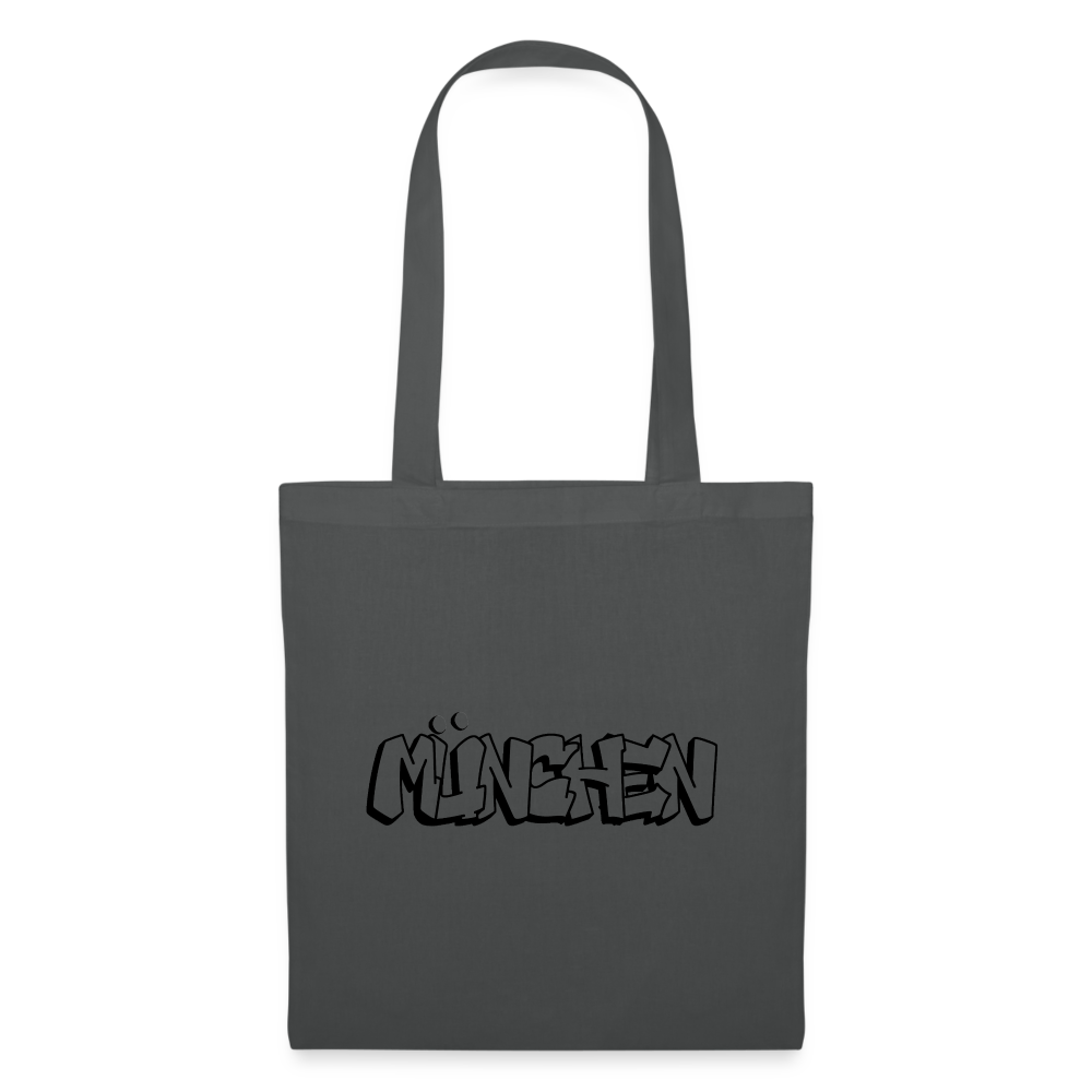 Tote Bag München "Graffiti Black" - Graphite
