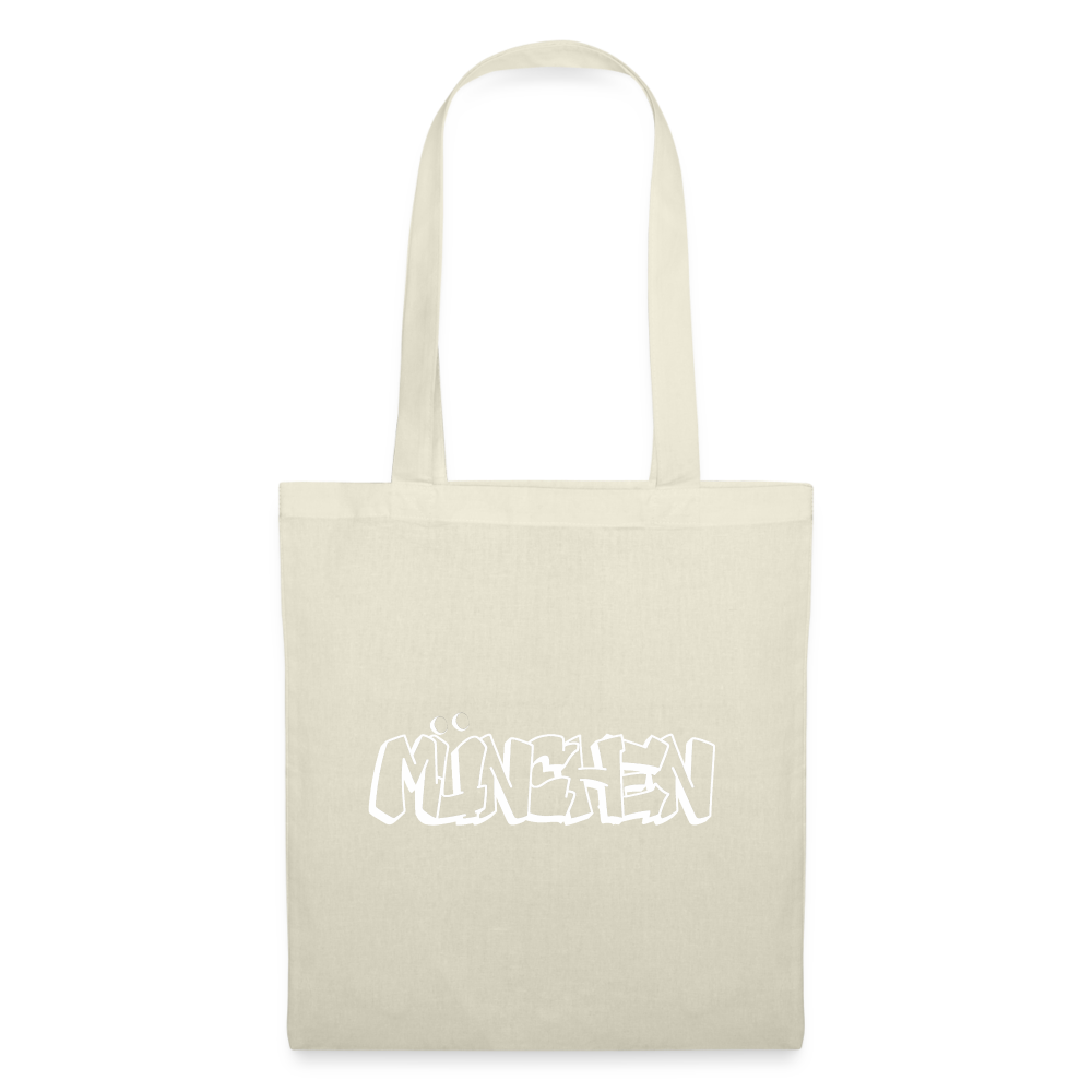 Tote Bag München "Graffiti White" - Natur