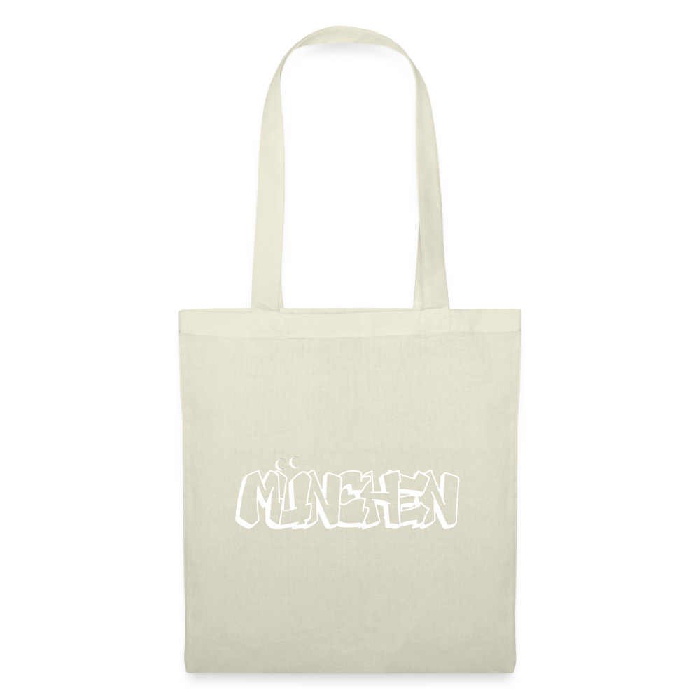 Tote Bag München "Graffiti White" - Natur