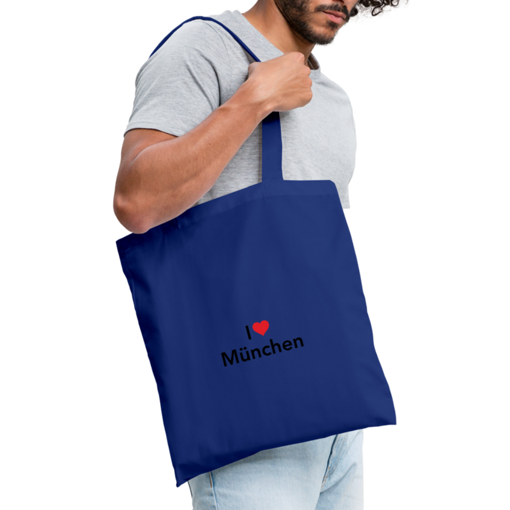 Tote Bag "I Love München" Bright Edition - Royalblau