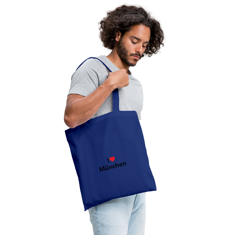 Tote Bag "I Love München" Bright Edition - Royalblau