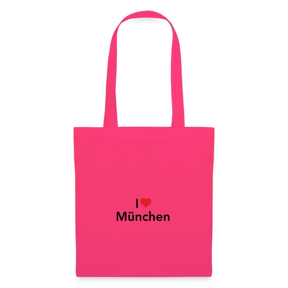 Tote Bag "I Love München" Bright Edition - Azalea