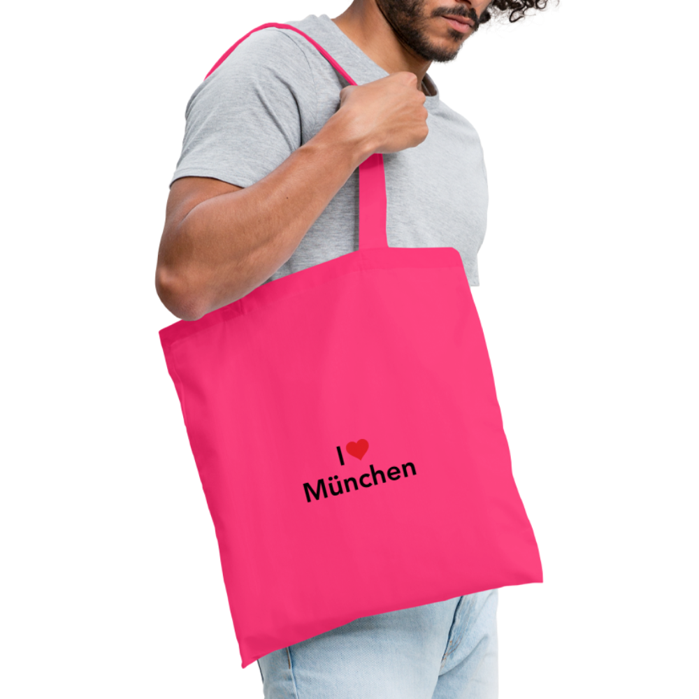 Tote Bag "I Love München" Bright Edition - Azalea