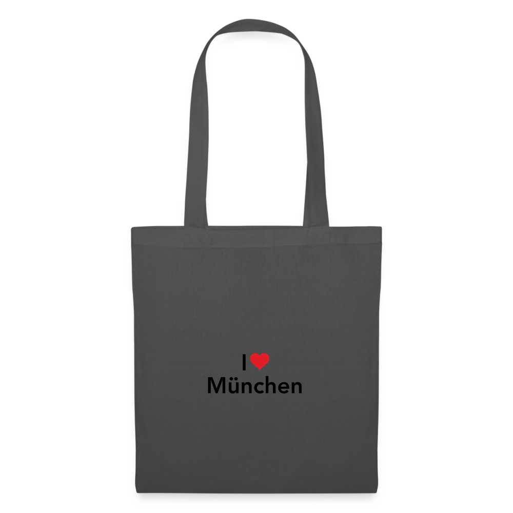 Tote Bag "I Love München" Bright Edition - Graphite