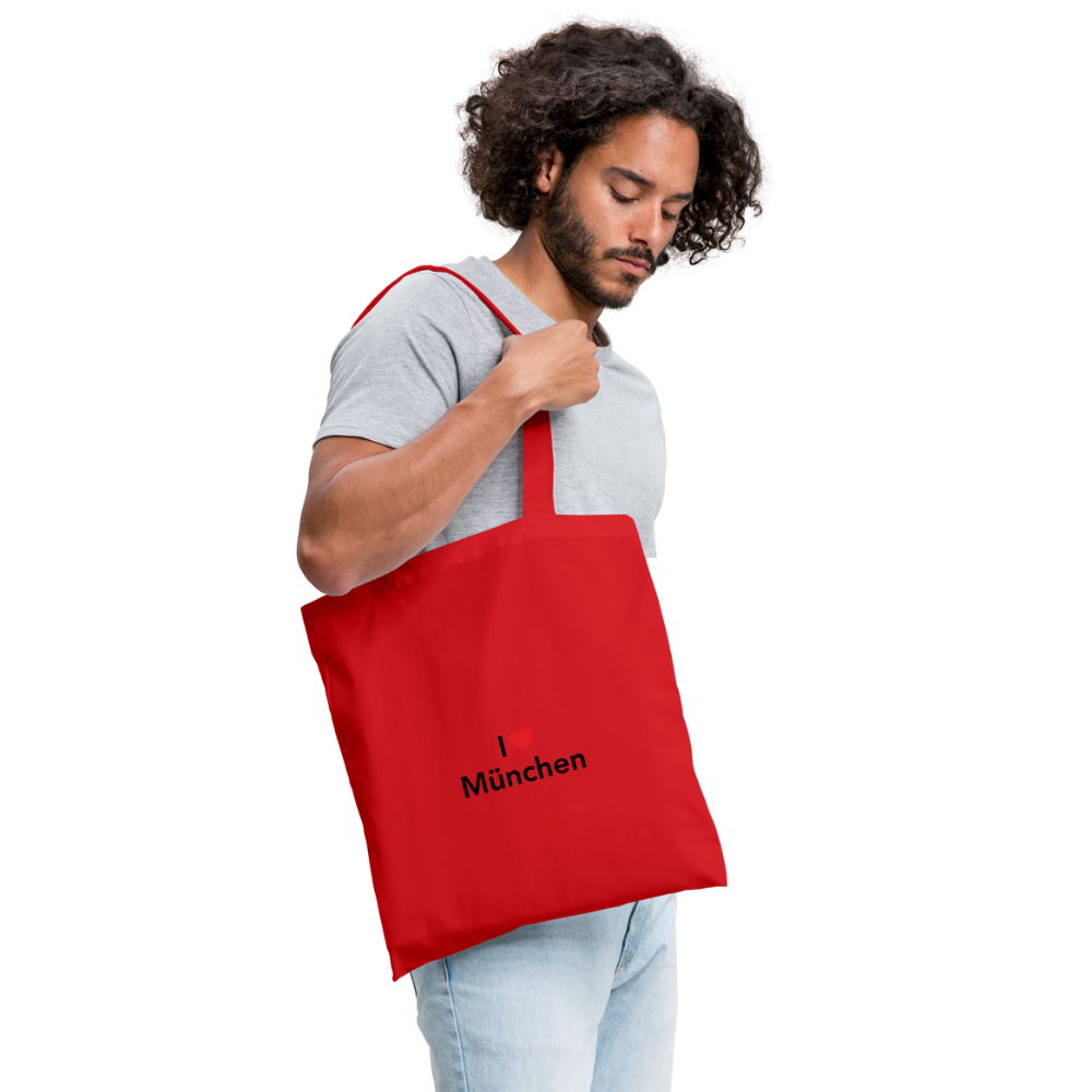 Tote Bag "I Love München" Bright Edition - Rot