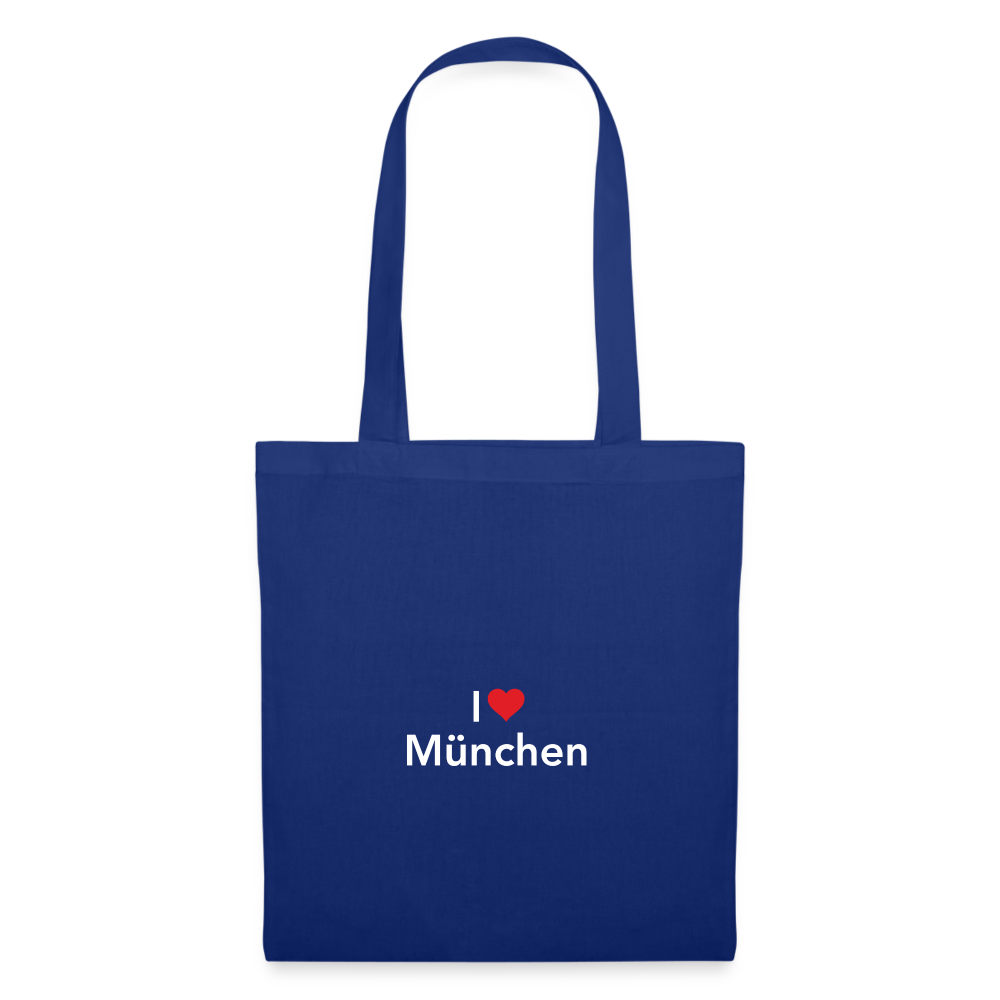 Tote Bag "I Love München" - Royalblau