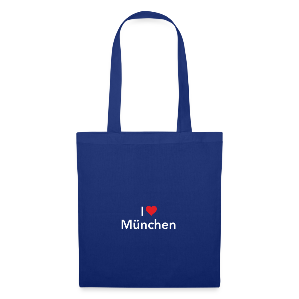 Tote Bag "I Love München" - Royalblau