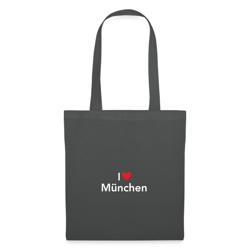 Tote Bag "I Love München" - Graphite