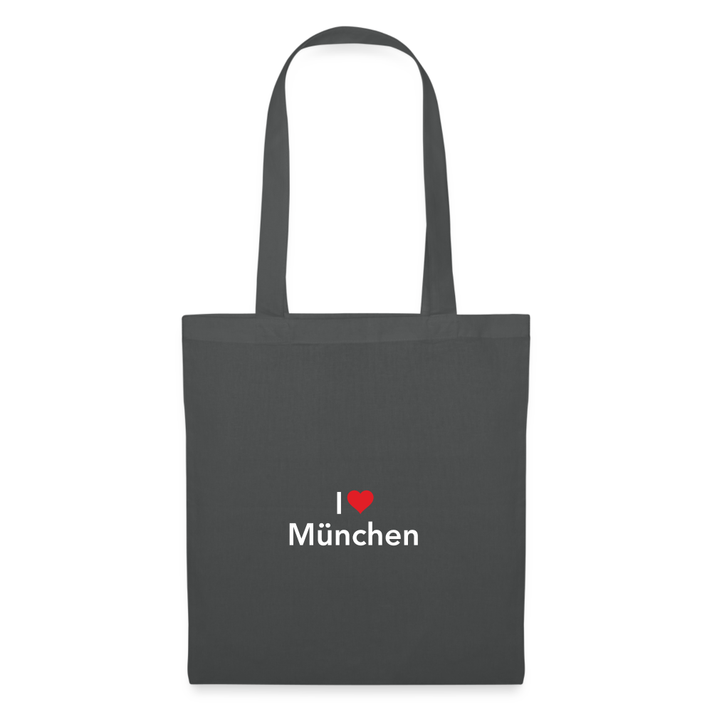 Tote Bag "I Love München" - Graphite