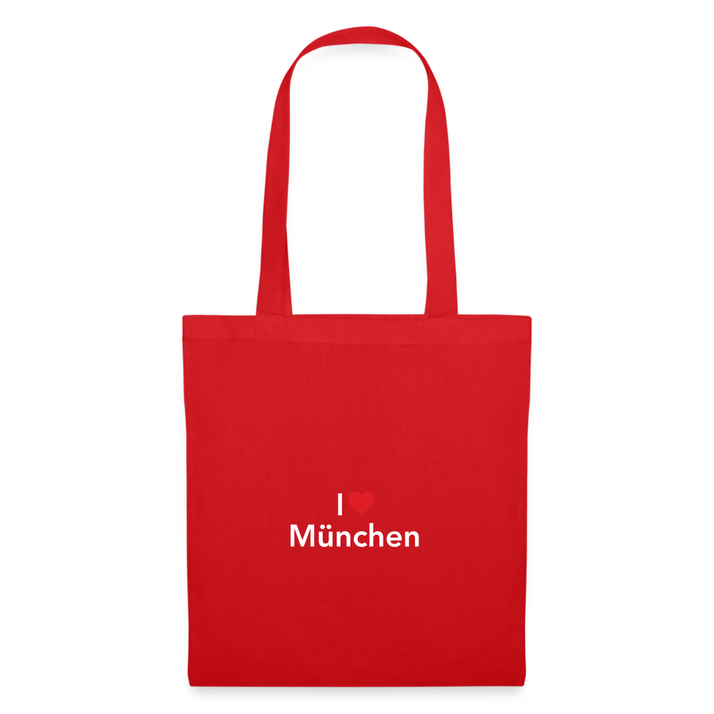 Tote Bag "I Love München" - Rot
