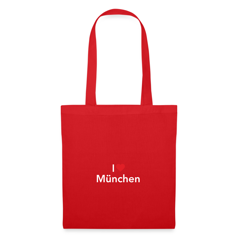 Tote Bag "I Love München" - Rot
