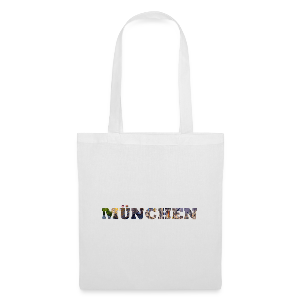 Tote Bag München "Bold Marienplatz" - Weiß