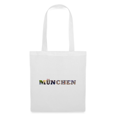 Tote Bag München "Bold Marienplatz" - Weiß