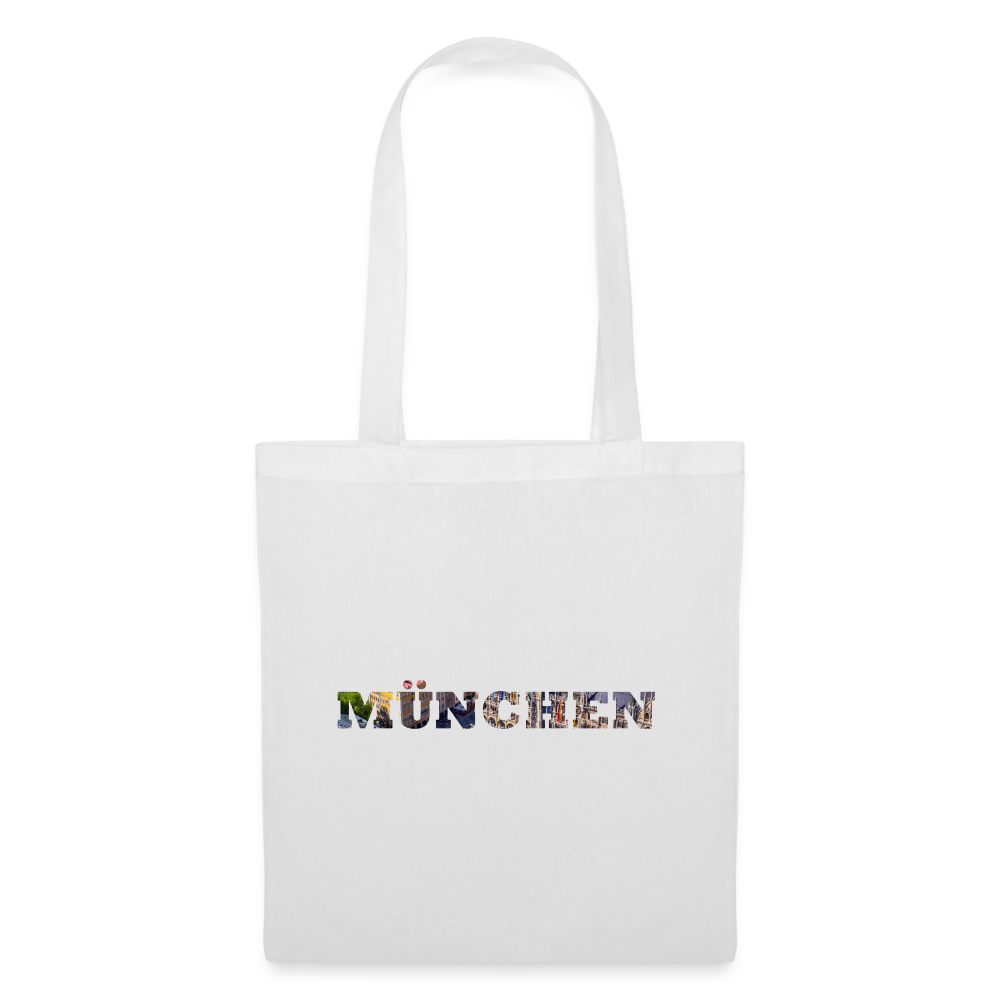Tote Bag München "Bold Marienplatz" - Weiß