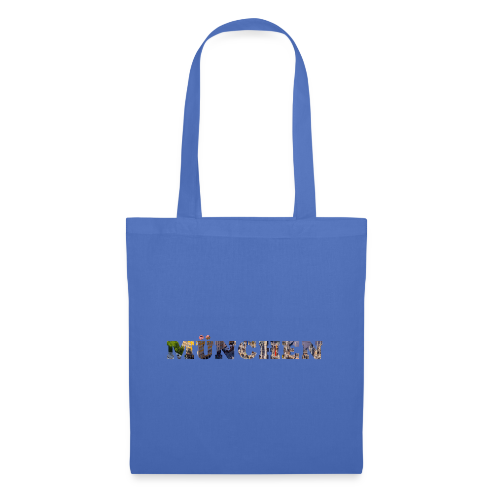 Tote Bag München "Bold Marienplatz" - Hellblau