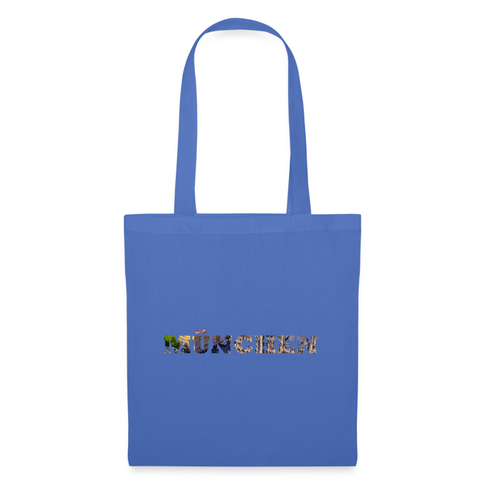 Tote Bag München "Bold Marienplatz" - Hellblau