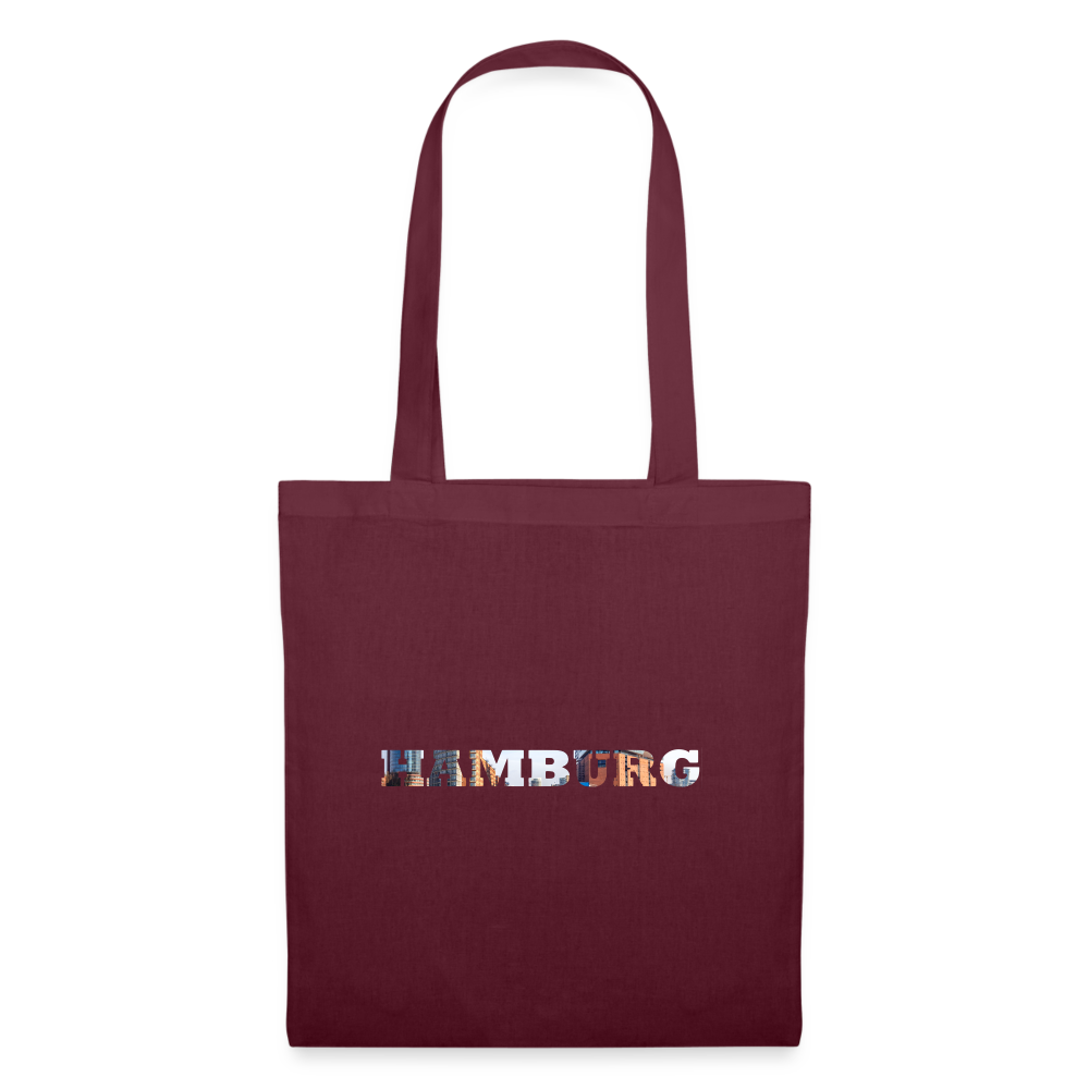 Tote Bag Hamburg "Bold" - Burgunderrot