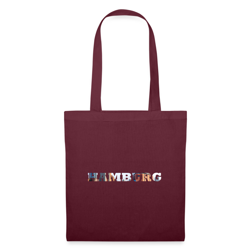 Tote Bag Hamburg "Bold" - Burgunderrot