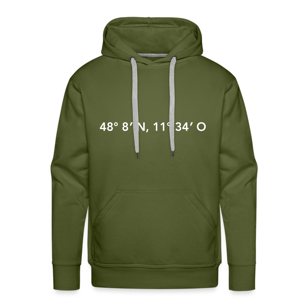 Hoodie München "GPS" Bright Edition - Olivgrün