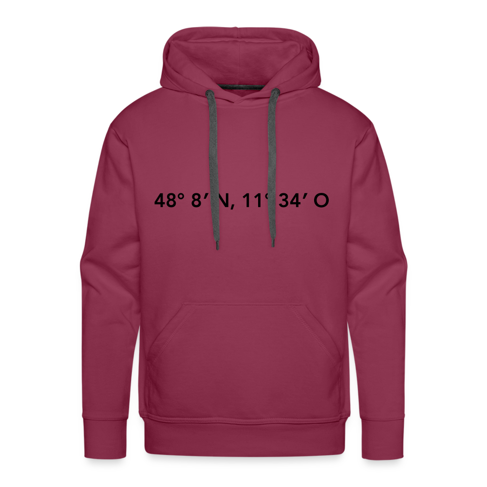Hoodie München "GPS" Dark Edition - Bordeaux