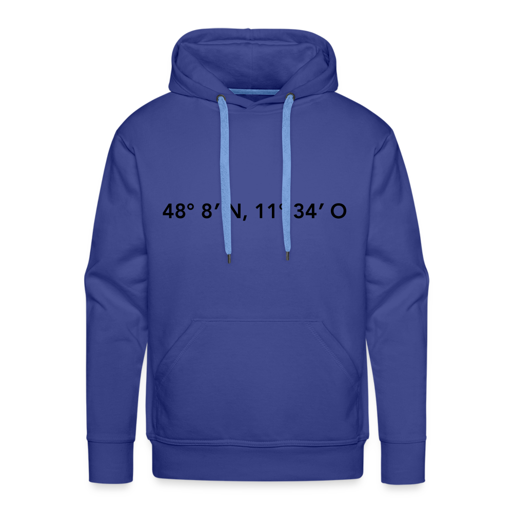 Hoodie München "GPS" Dark Edition - Königsblau