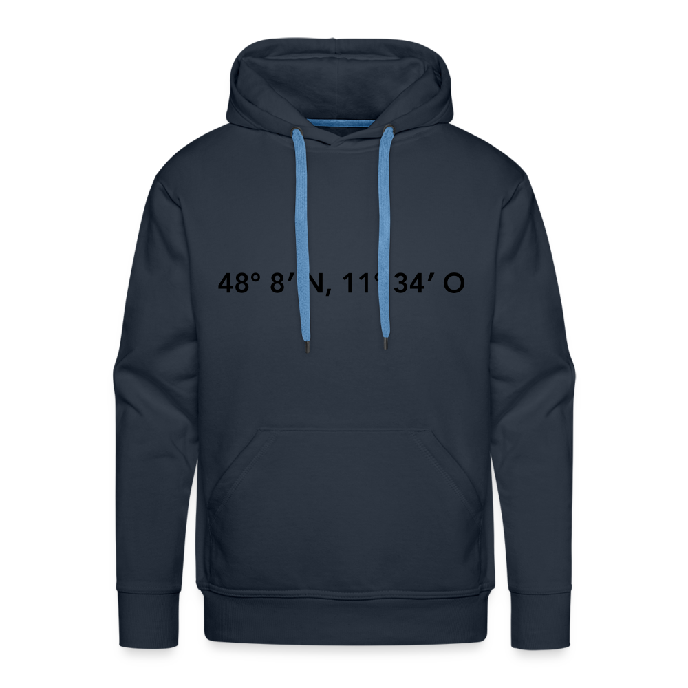 Hoodie München "GPS" Dark Edition - Navy