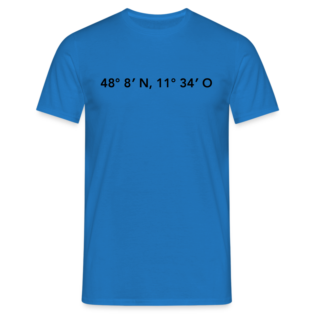 T-Shirt München "GPS" - Royalblau
