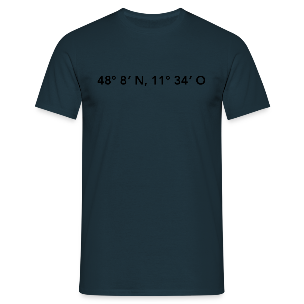 T-Shirt München "GPS" - Navy