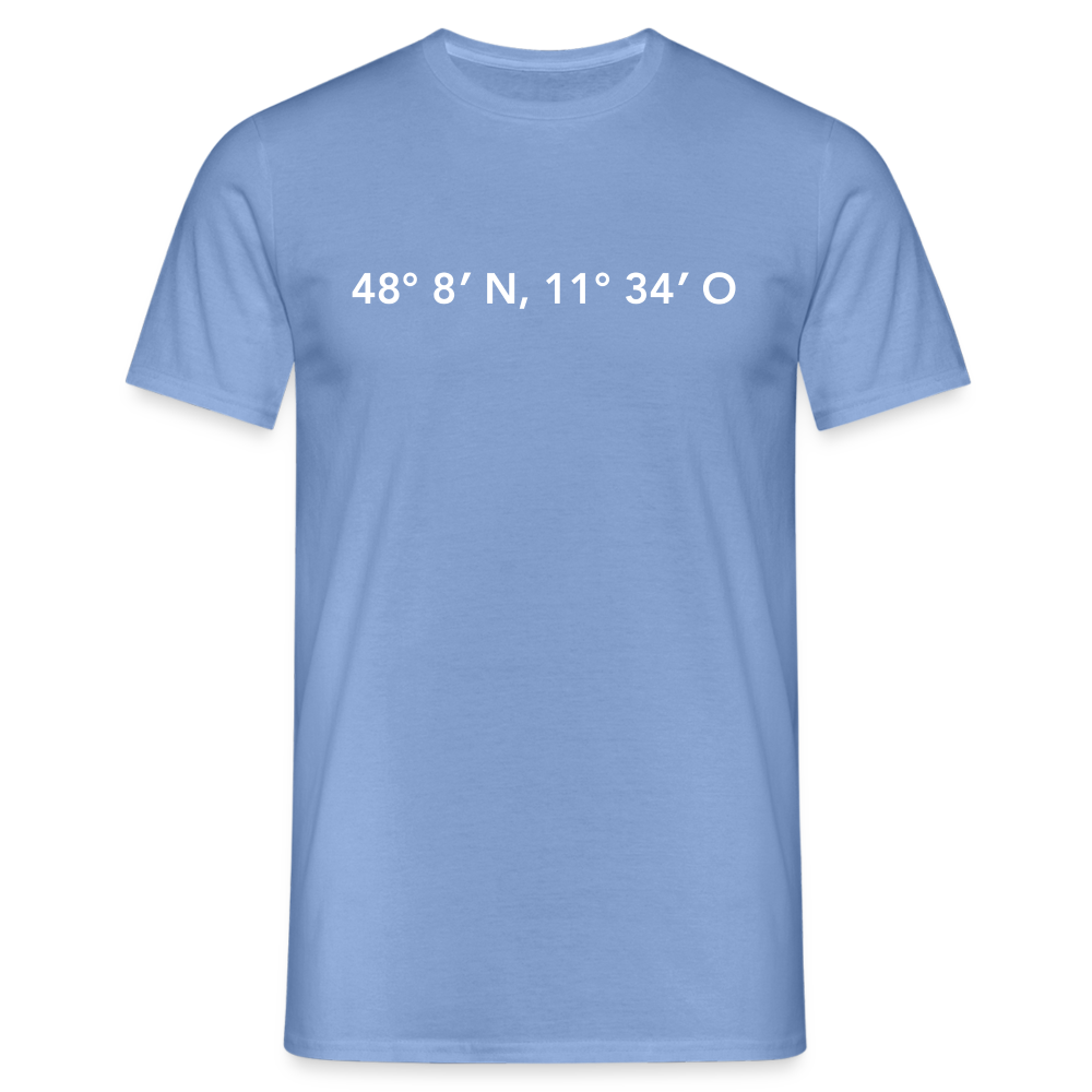 T-Shirt München "GPS" Bright Edition - carolina blue