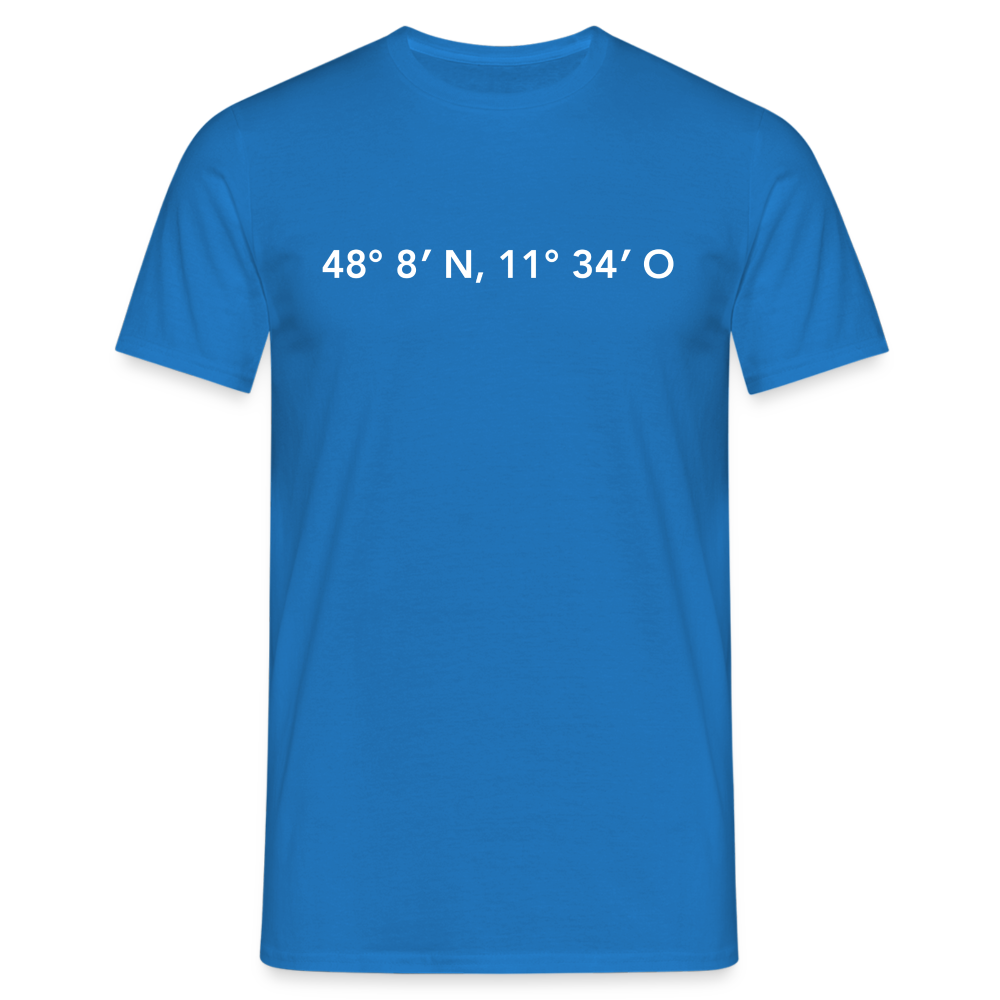 T-Shirt München "GPS" Bright Edition - Royalblau