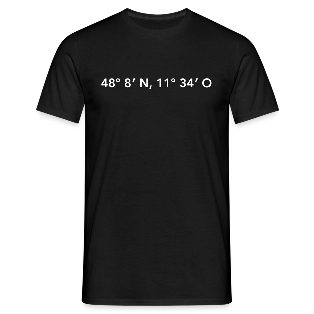 T-Shirt München "GPS" Bright Edition - Schwarz