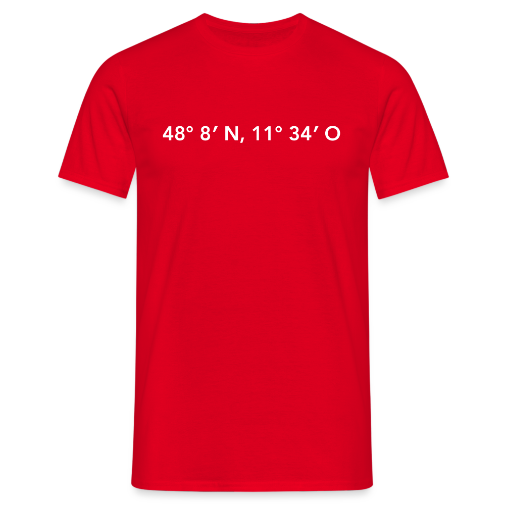 T-Shirt München "GPS" Bright Edition - Rot