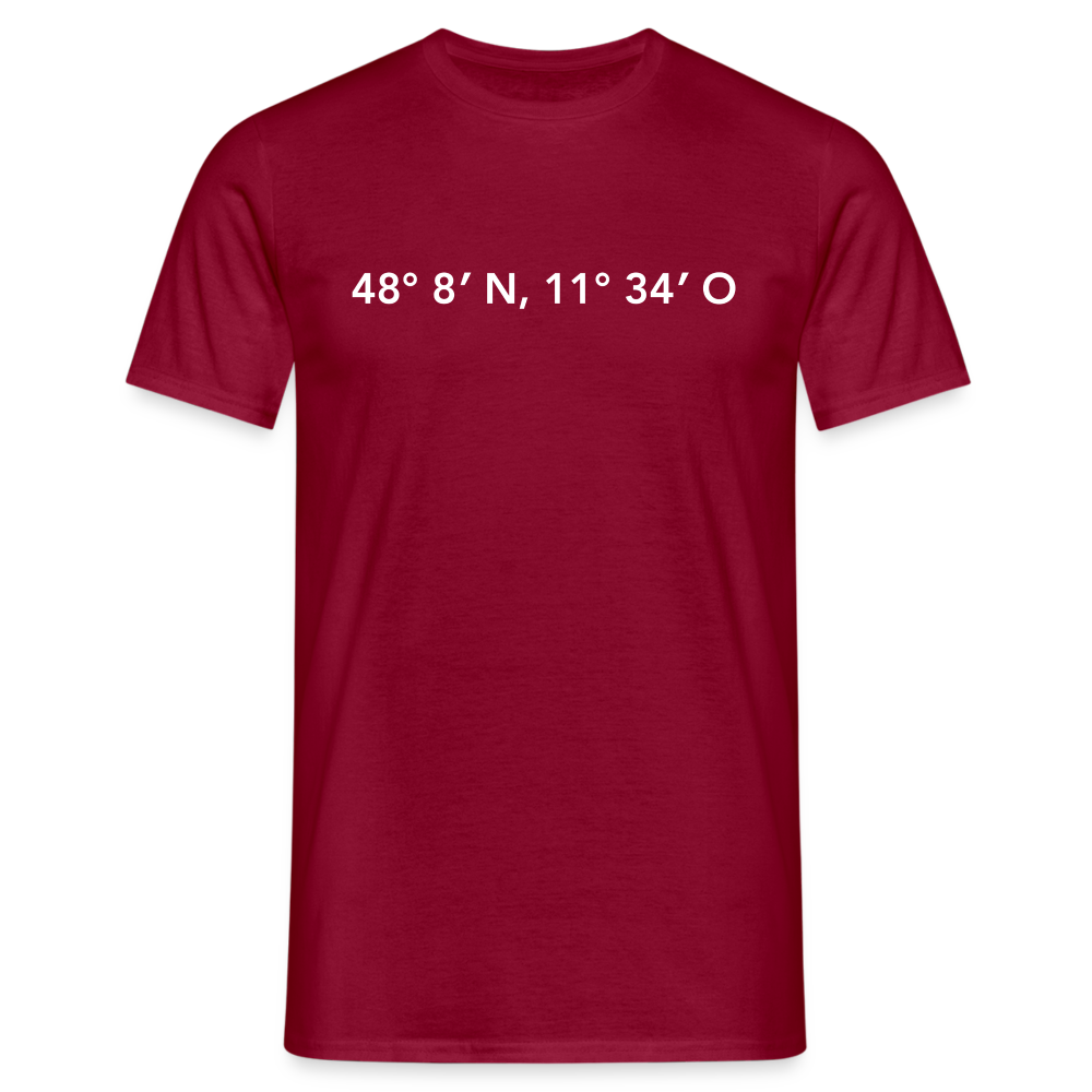 T-Shirt München "GPS" Bright Edition - Ziegelrot