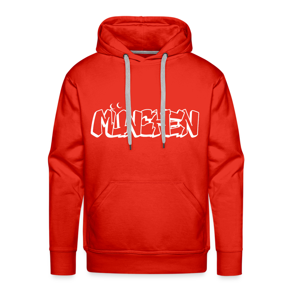 Hoodie München "Graffiti" Bright Edition - Rot
