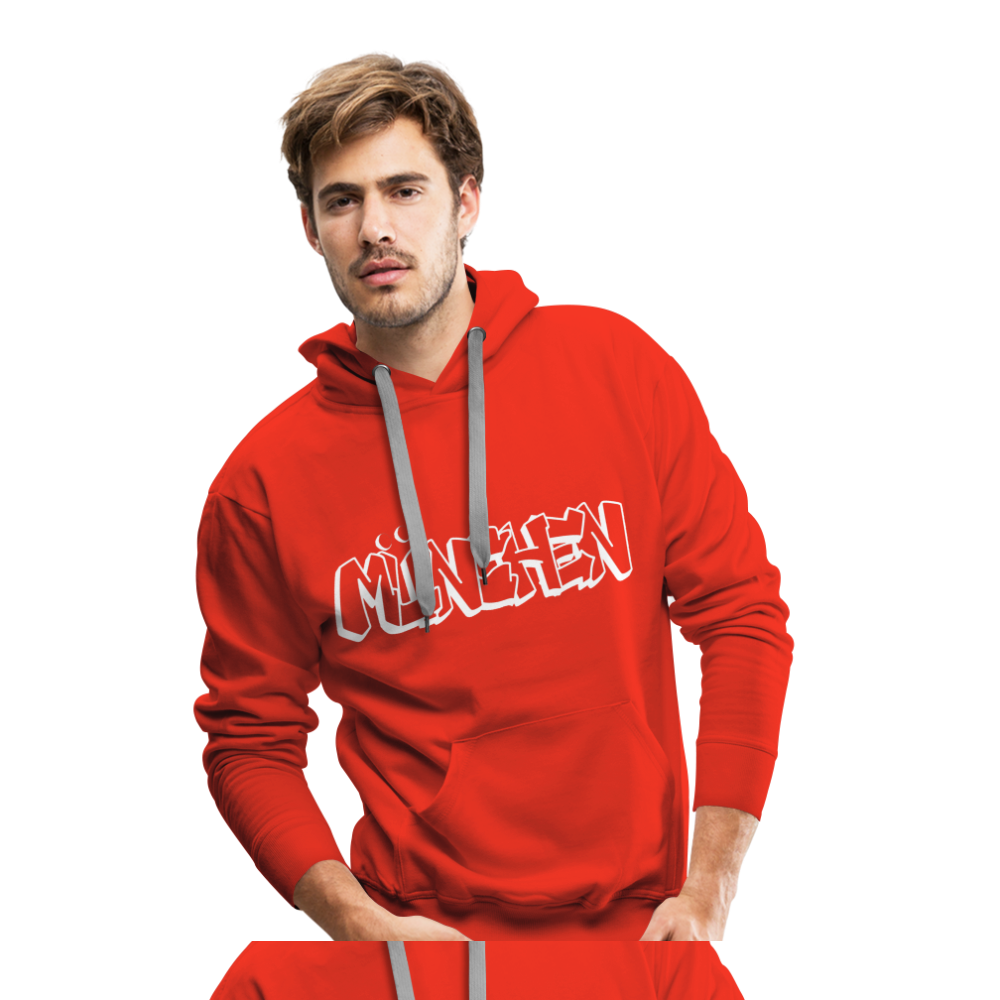 Hoodie München "Graffiti" Bright Edition - Rot