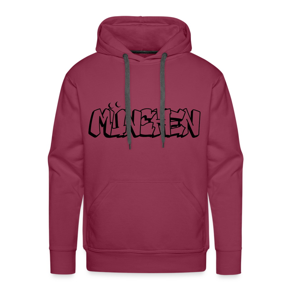 Hoodie München "Graffiti" Dark Edition - Bordeaux