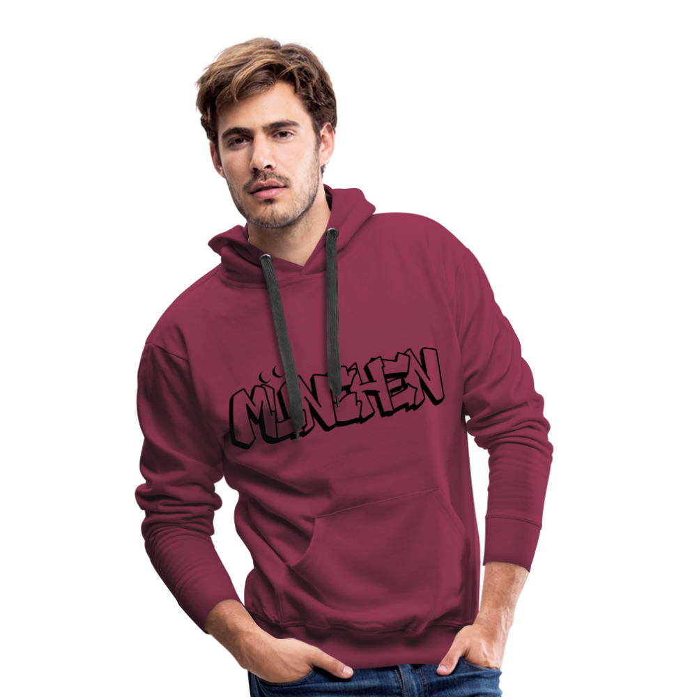 Hoodie München "Graffiti" Dark Edition - Bordeaux