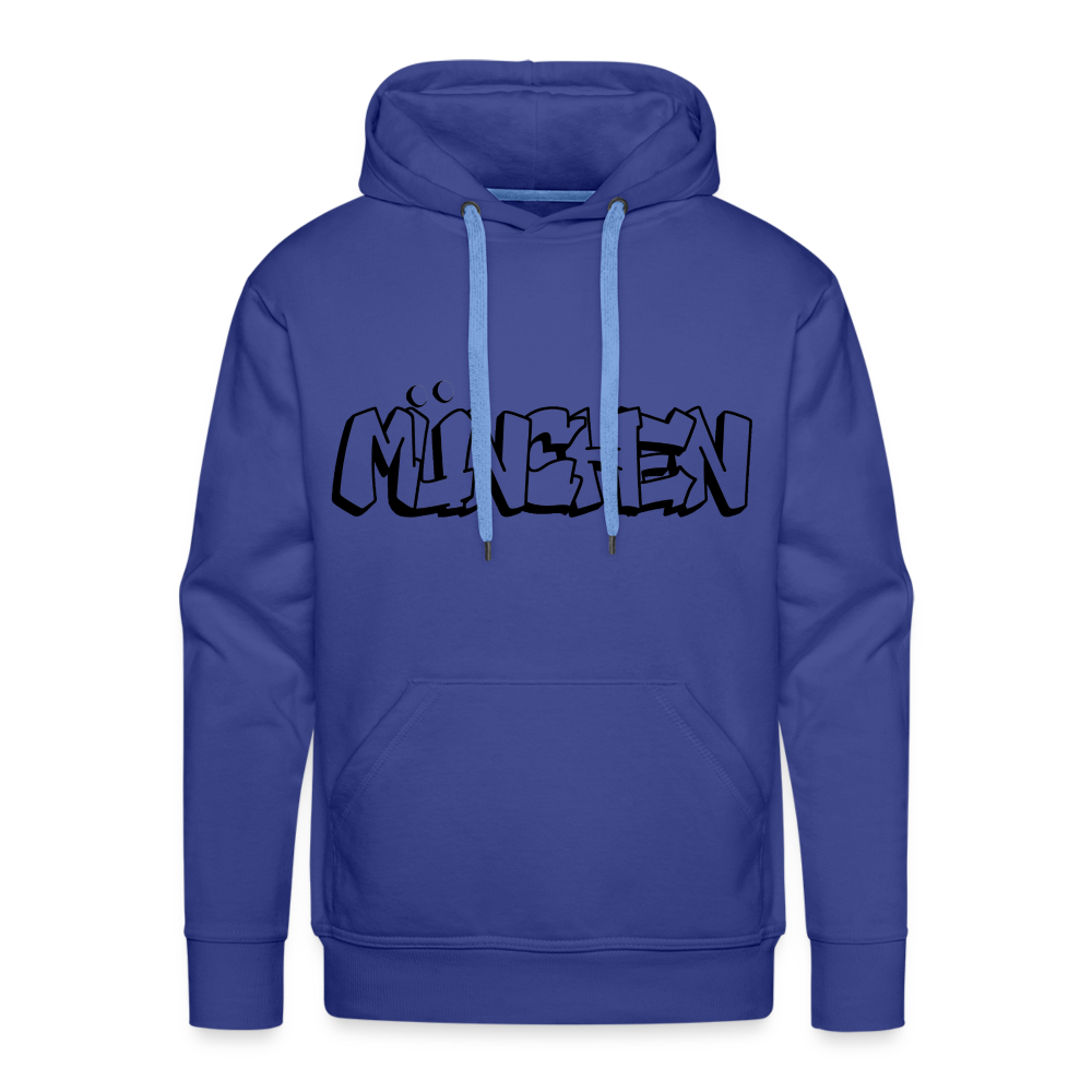 Hoodie München "Graffiti" Dark Edition - Königsblau