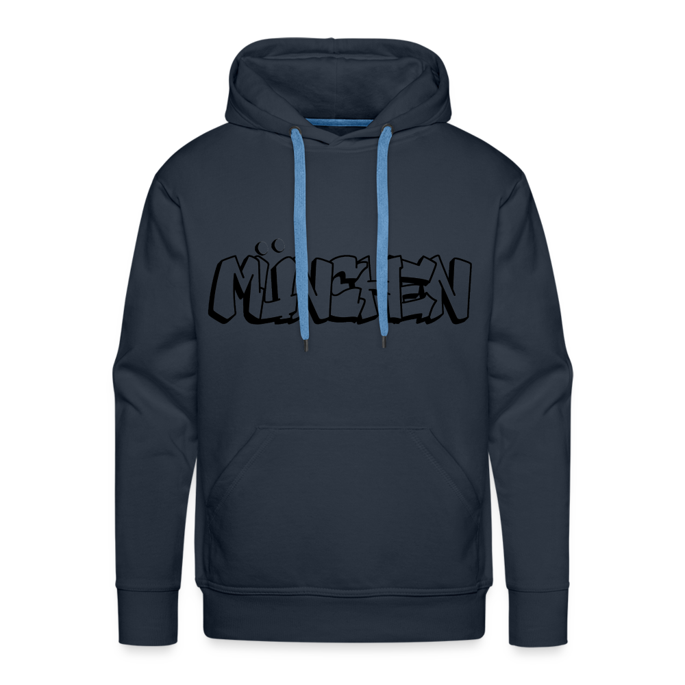 Hoodie München "Graffiti" Dark Edition - Navy