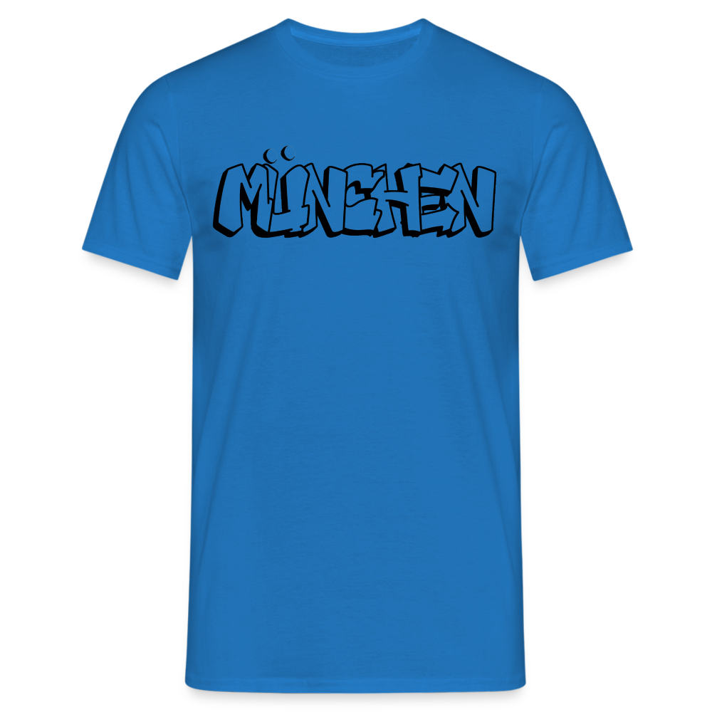 T-Shirt München "Graffiti" - Royalblau