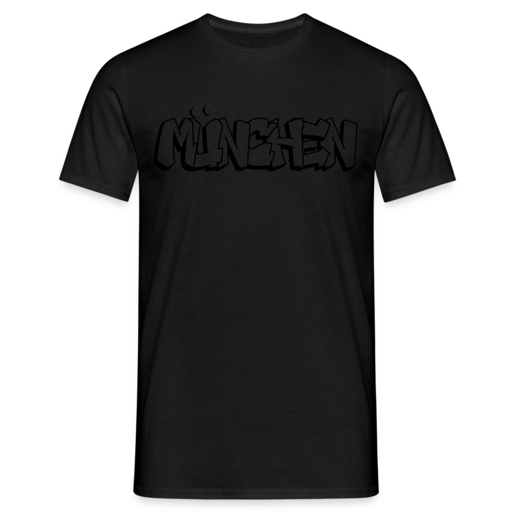 T-Shirt München "Graffiti" - Schwarz