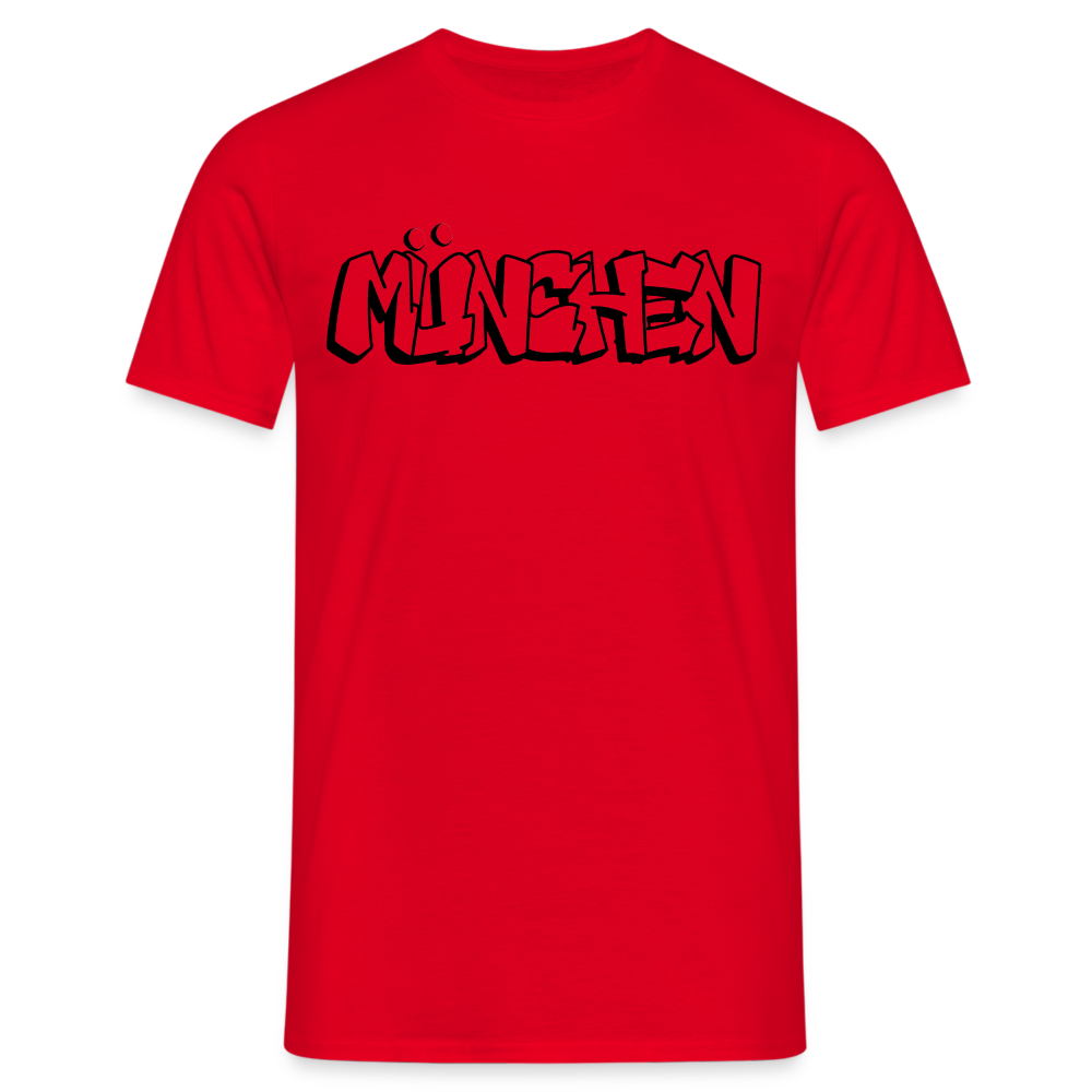 T-Shirt München "Graffiti" - Rot