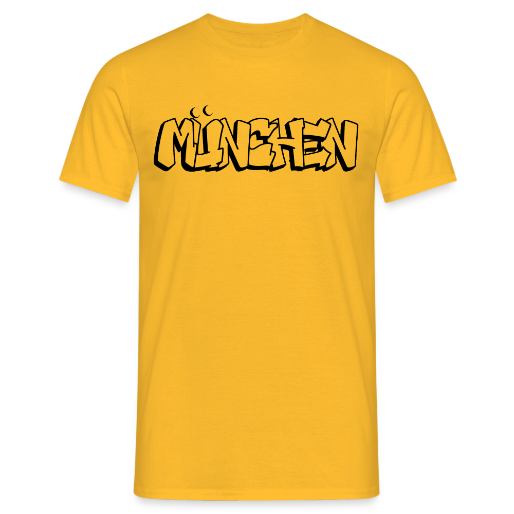 T-Shirt München "Graffiti" - Gelb