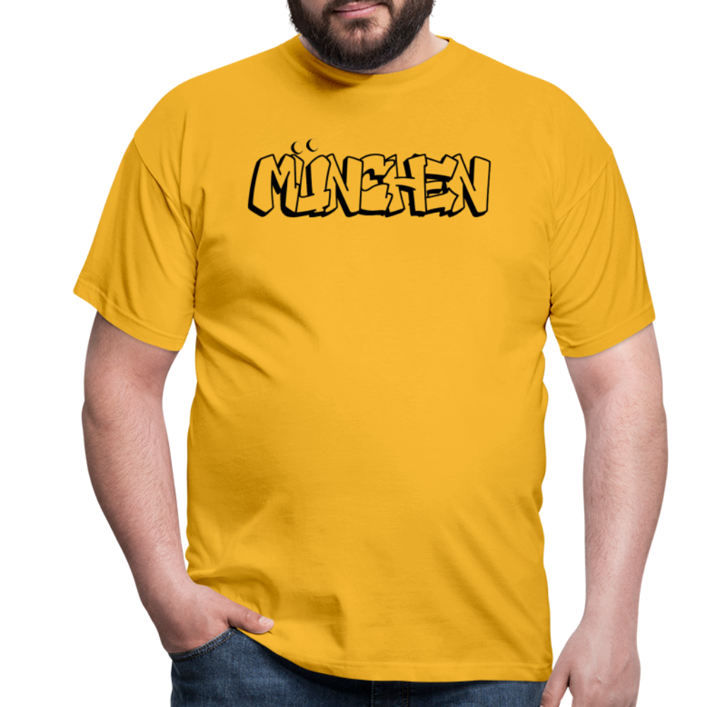 T-Shirt München "Graffiti" - Gelb