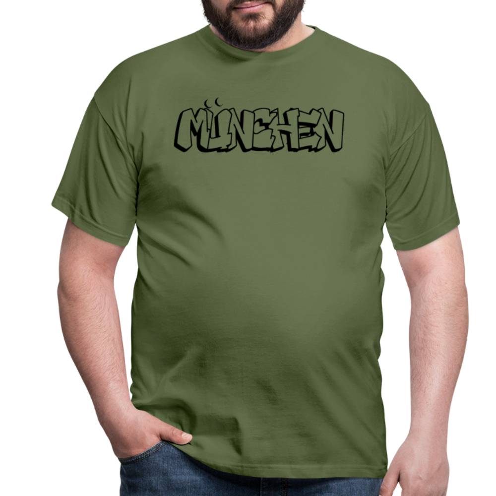 T-Shirt München "Graffiti" - Militärgrün