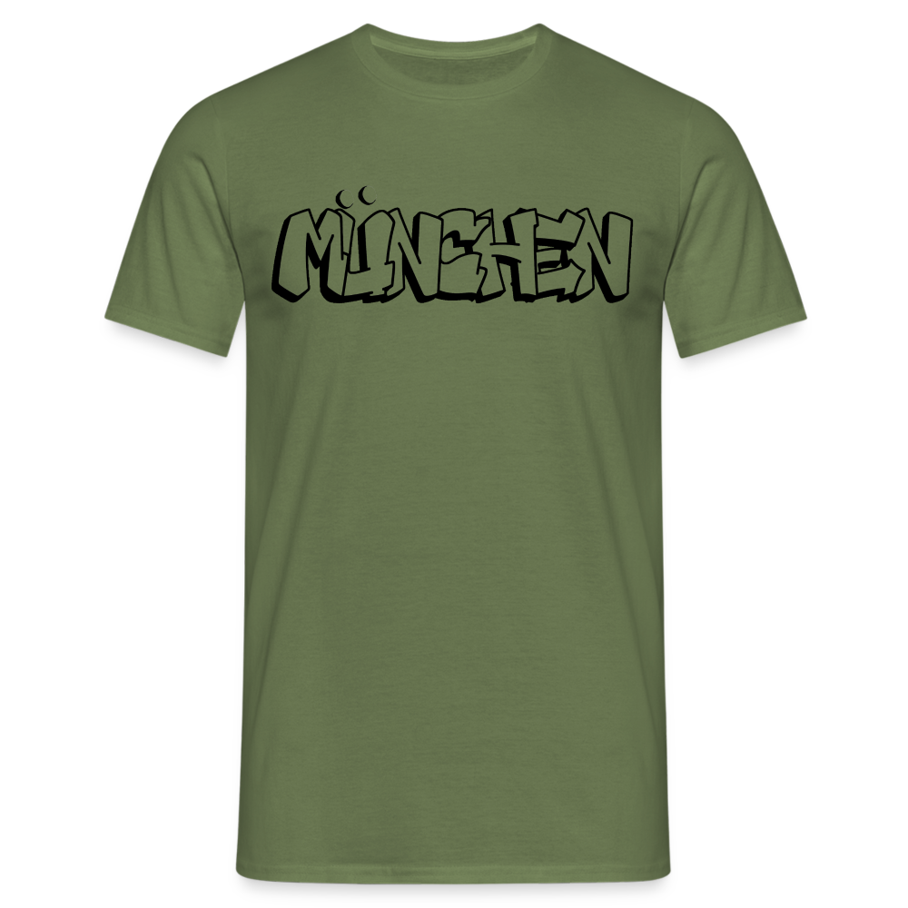 T-Shirt München "Graffiti" - Militärgrün