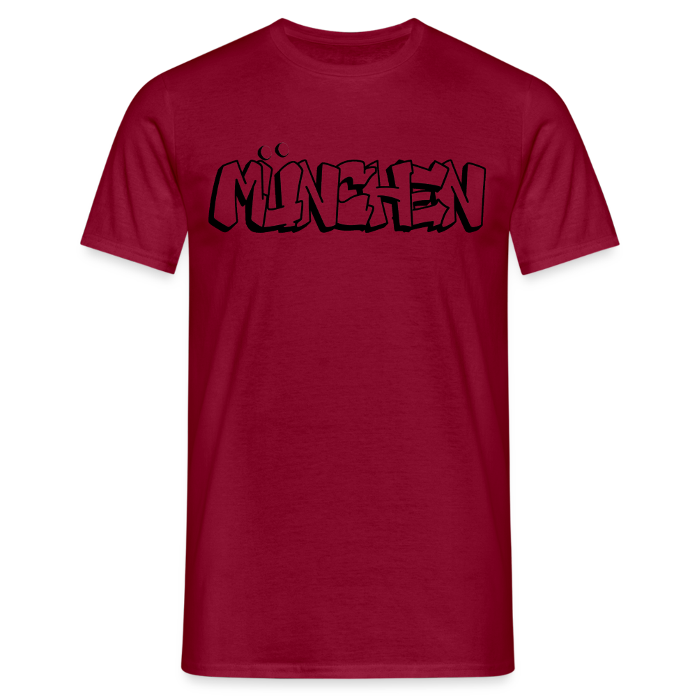 T-Shirt München "Graffiti" - Ziegelrot