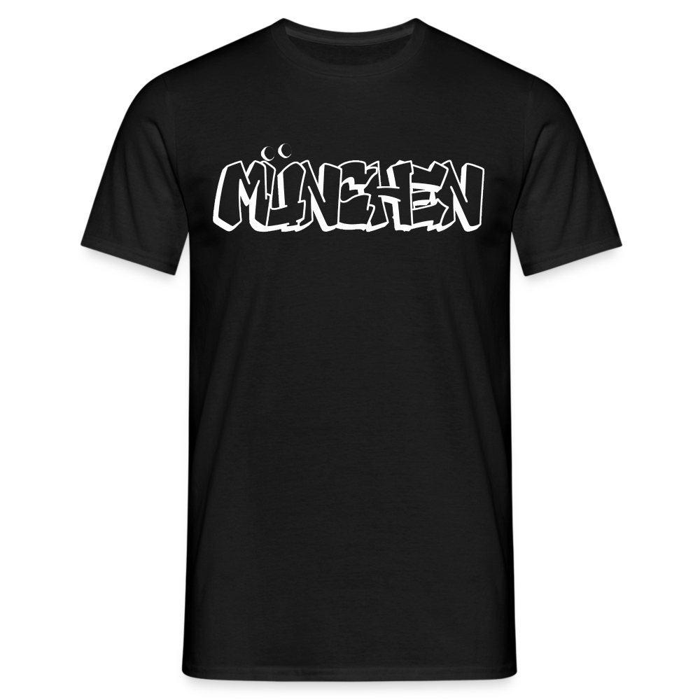 T-Shirt München "Graffiti" Bright Edition - Schwarz
