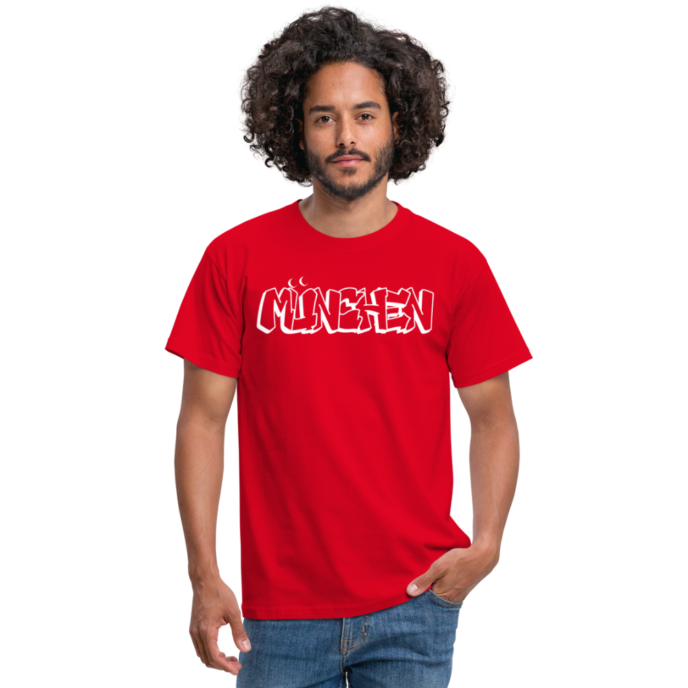 T-Shirt München "Graffiti" Bright Edition - Rot